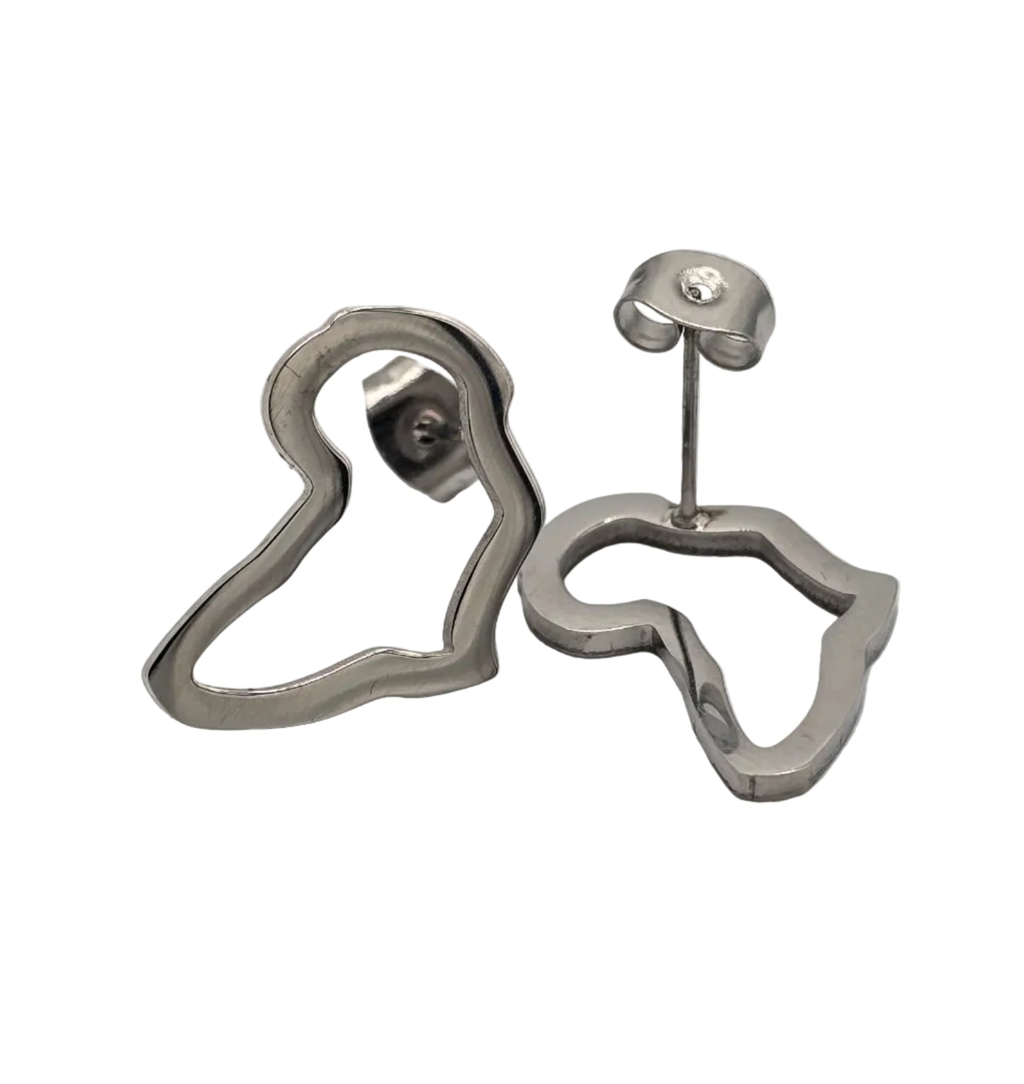 Mini Africa outline Studs