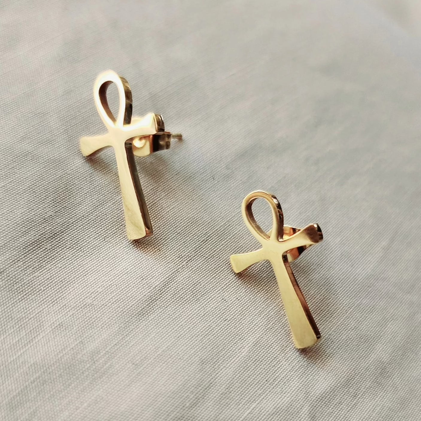 Ankh Earrings