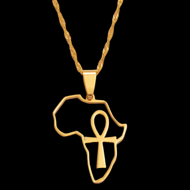 Ankh in Africa Pendant Necklace