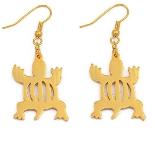 14k Adinkra Earrings