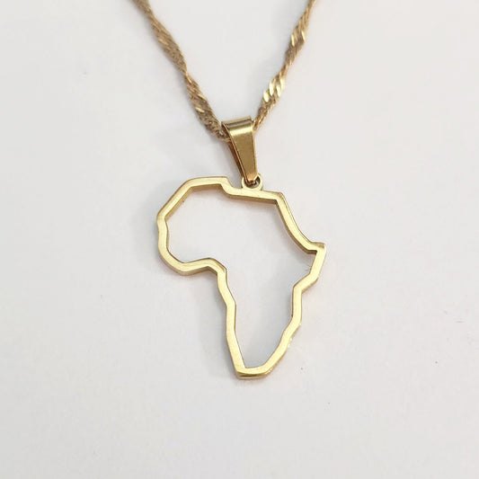 Small Africa outline Pendant