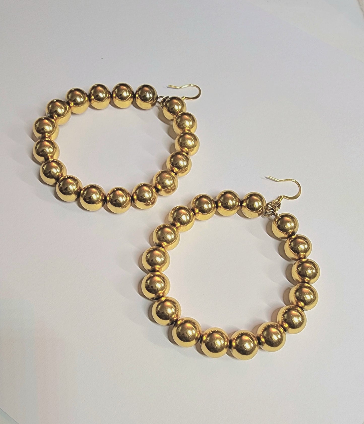 MC Lyte  Pearl Hoop earrings