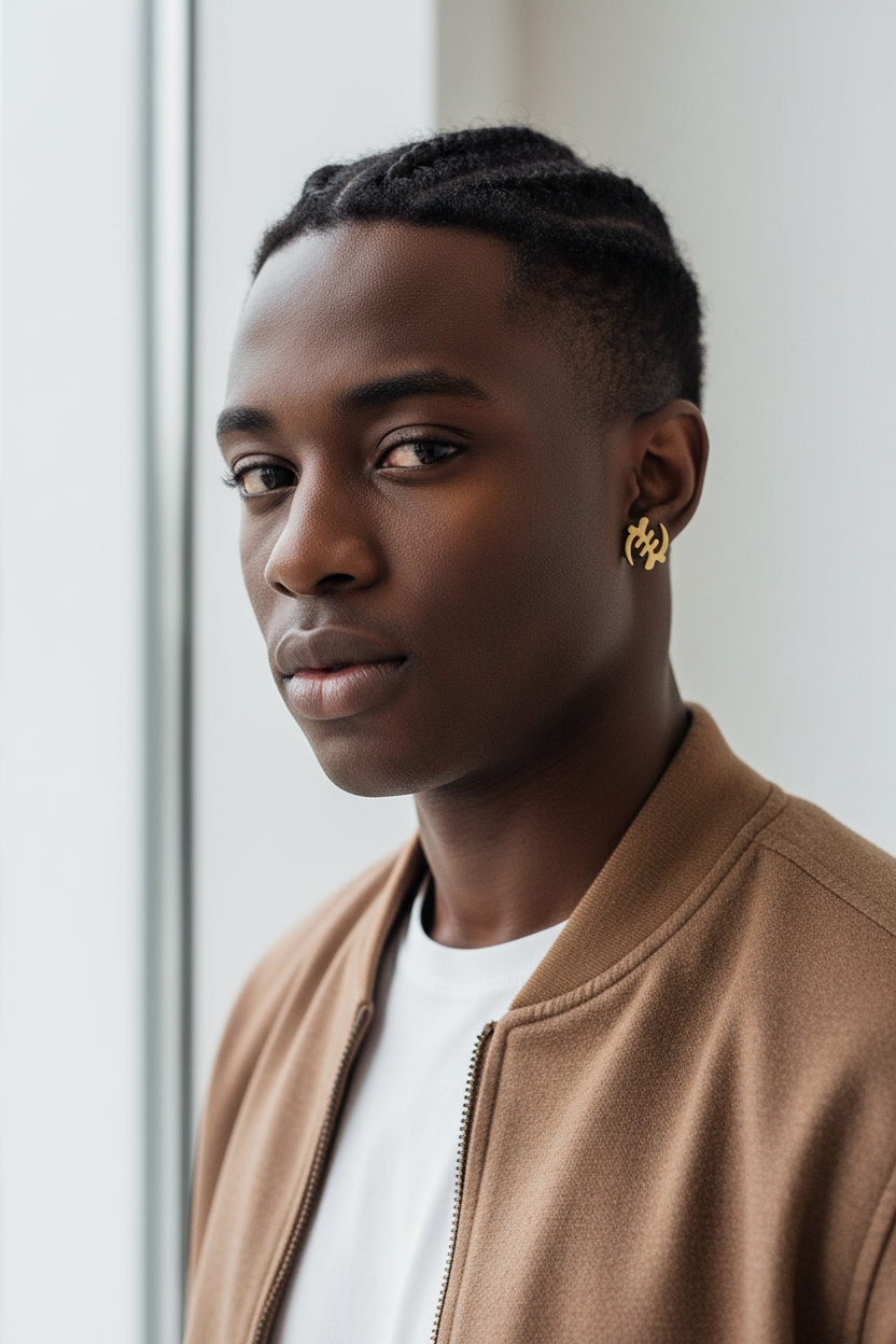 Adinkra Gye Nyame Earrings