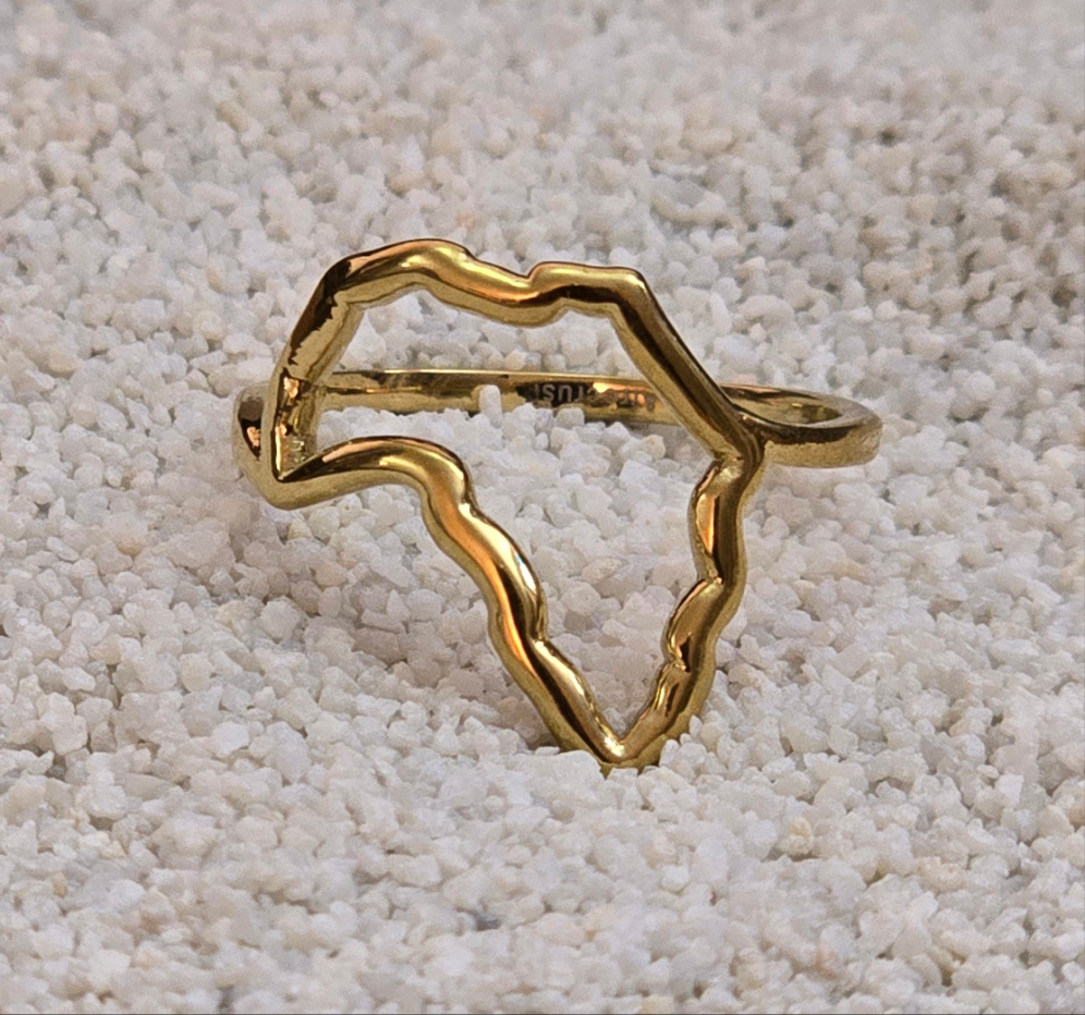 Outline Africa Motherland Ring