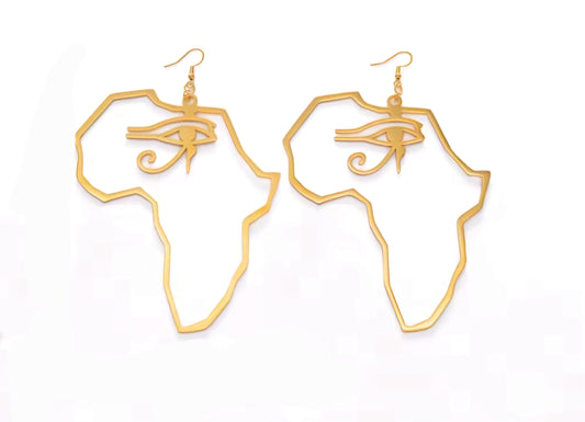 Africa with Horus/ Ra Earrings