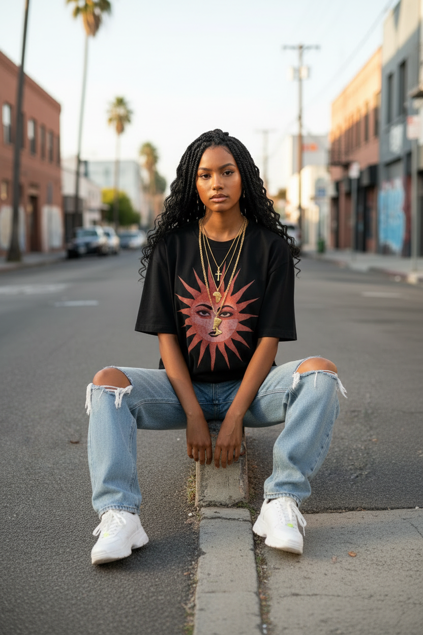 Triple threat Ankh Africa and Queen necklace set.