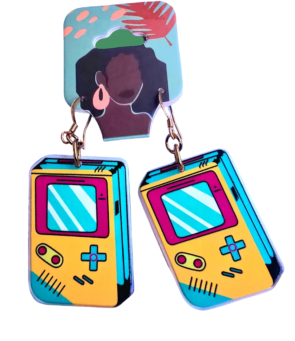 Gaming retro earrings
