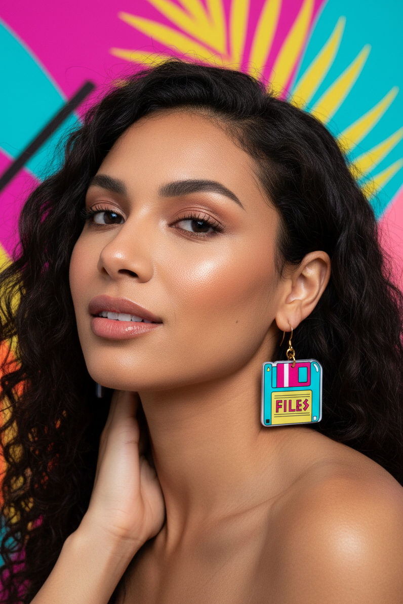 File retro Earrings