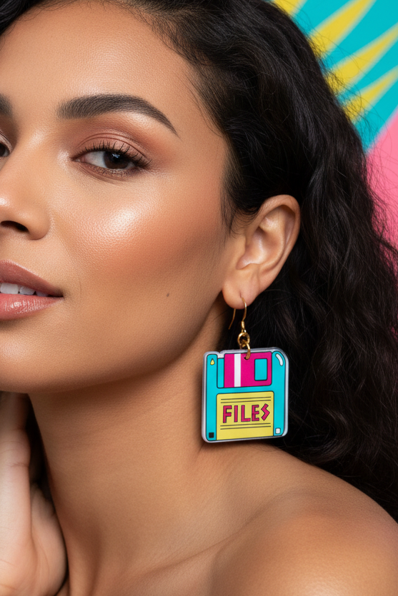 File retro Earrings