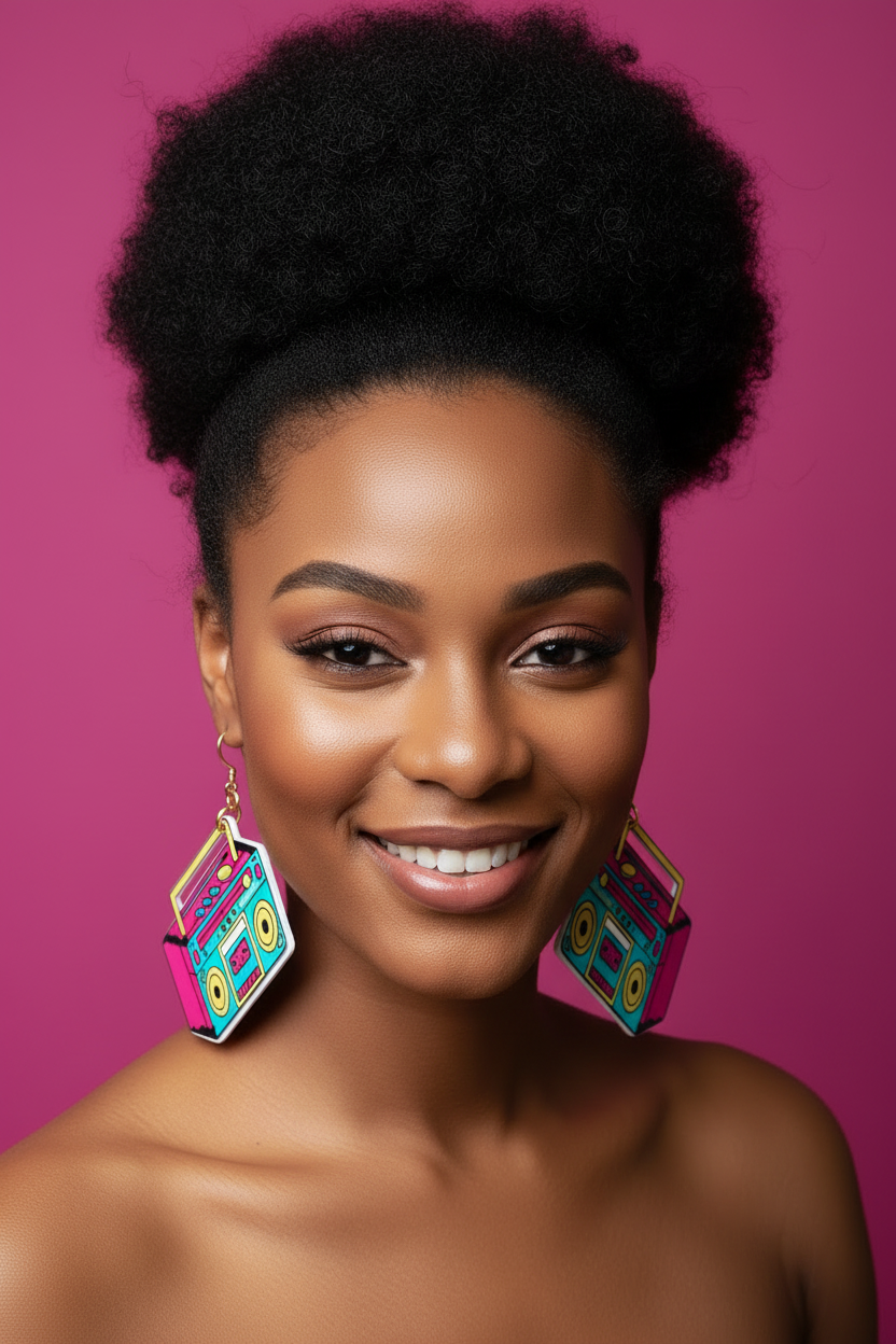 Boombox earrings