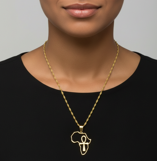 Ankh in Africa Pendant Necklace