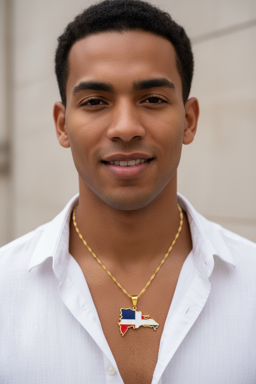 Dominican Republic Pendant Necklace
