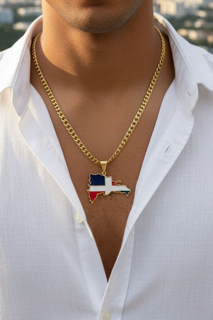 Dominican Republic Pendant Necklace