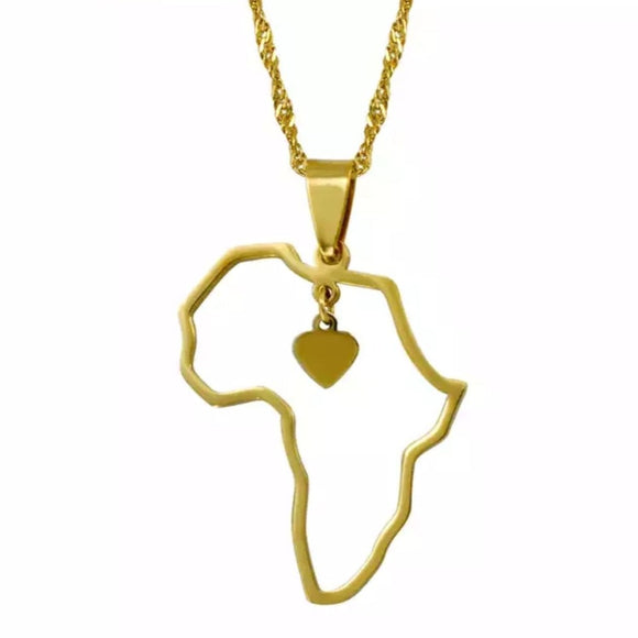 Africa Heart necklace