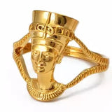 Gold Nefertiti Ring