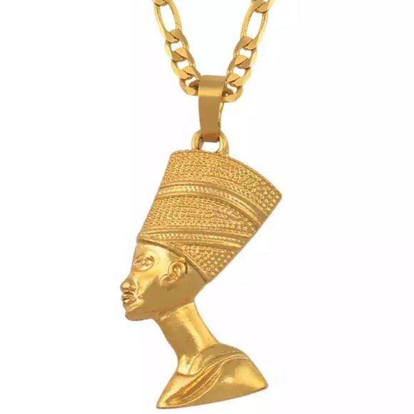 Gold Nefertiti Necklace