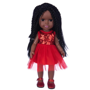 Black doll with twisted hair