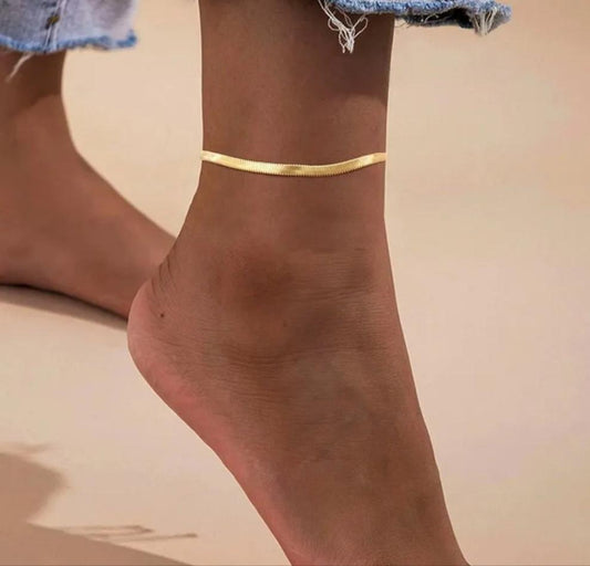 Herringbone Anklet