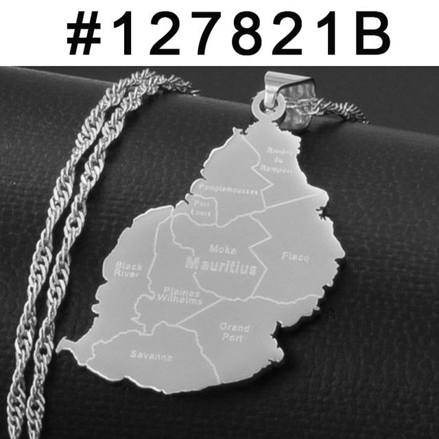 Mauritius City Pendant Necklace