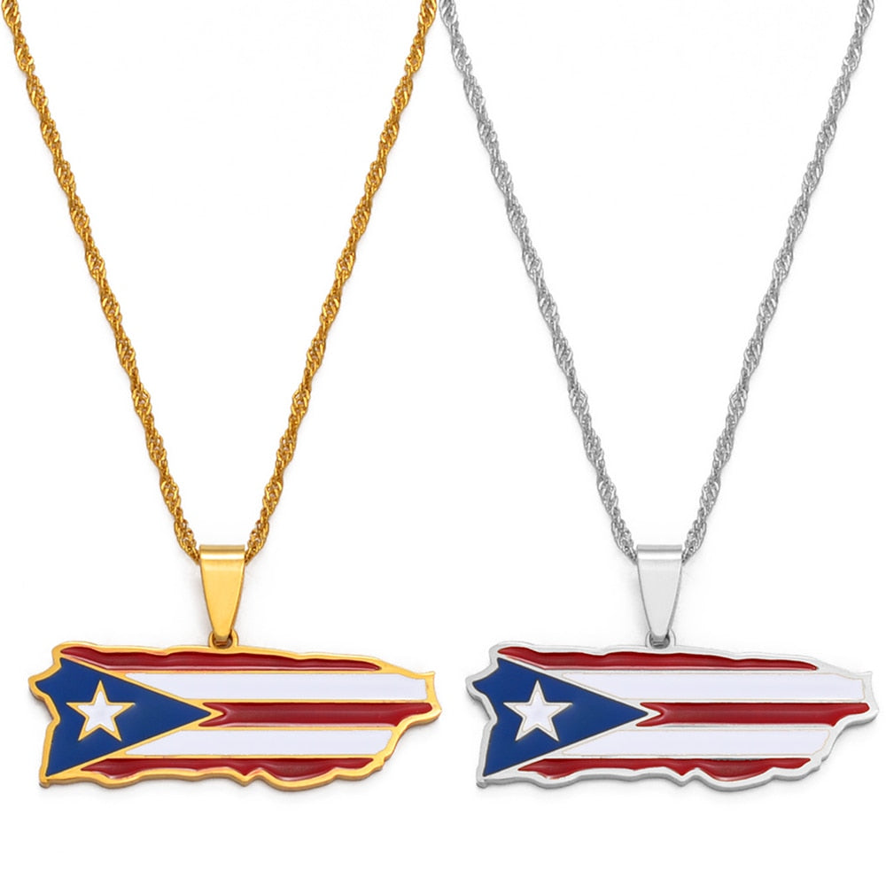 Puerto Rico Pendant Necklaces