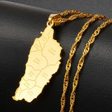 Dominica City Pendant Chain Necklace