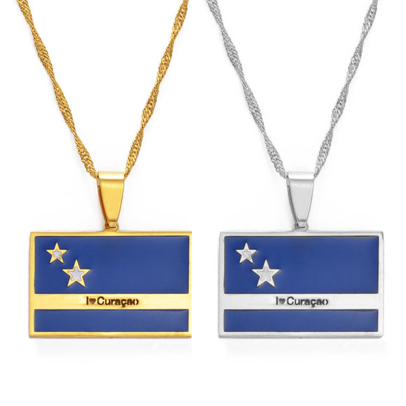 Curacao Flag Necklaces